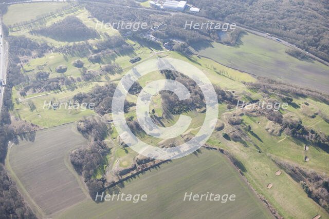 Ironstone mining shaft mounds, Tankersley Park, Barnsley, 2015. Creator: Historic England.