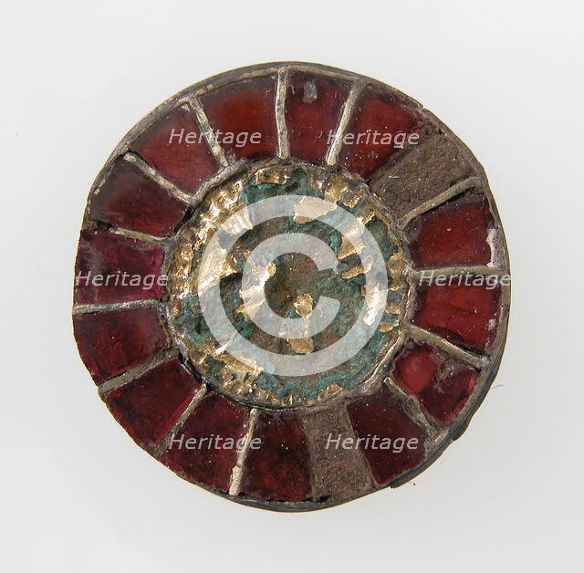 Disk Brooch, Frankish, 6th century. Creator: Unknown.