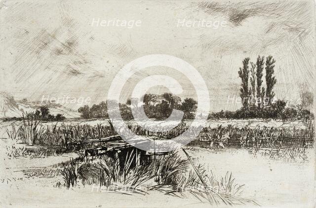 A Water Meadow, 1859. Creator: Francis Seymour Haden.
