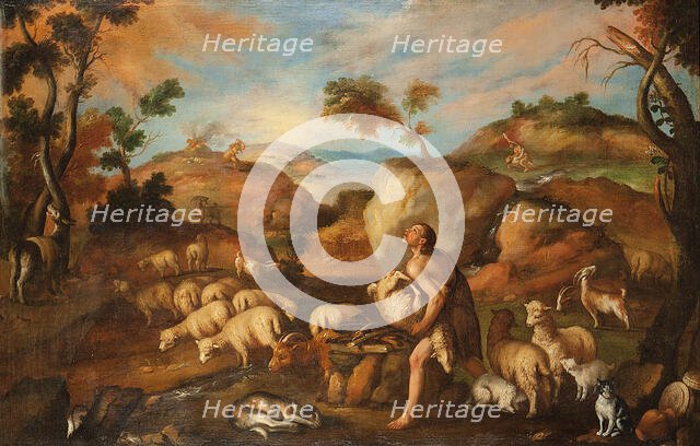 Cain and Abel, 1652. Creator: Orozco, Mateo (active 1634-1652).