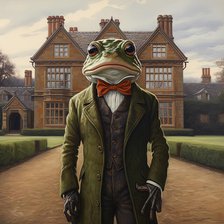 AI IMAGE - Toad, from "The Wind in the Willows", 2023. Creator: Heritage Images.