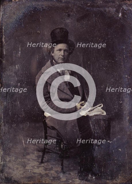 Horace Greeley, between 1844 and 1860. Creator: Mathew Brady.