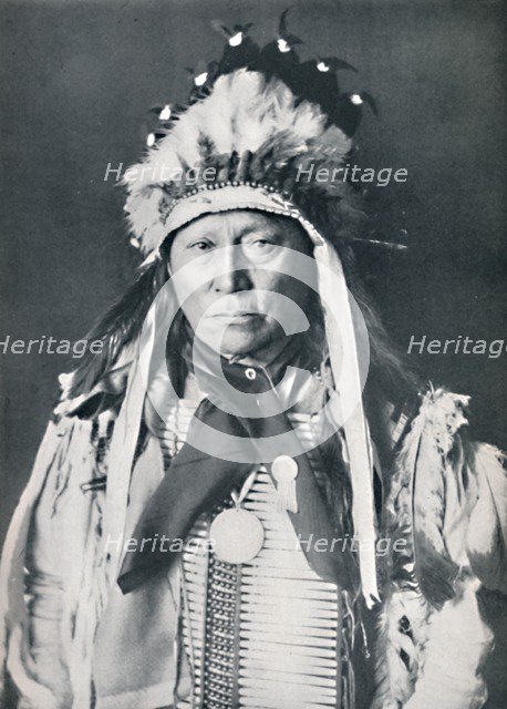 A Sioux chief in his warpaint, 1912. Artist: Robert Wilson Shufeldt.