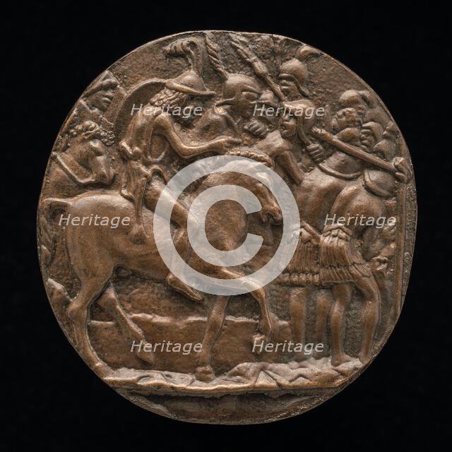 Romans Passing Under the Yoke, late 15th - early 16th century. Creator: Pseudo Melioli.