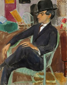Portrait of the artist Jules Pascin (1885-1930), 1921. Creator: Grünewald, Isaac (1889-1946).