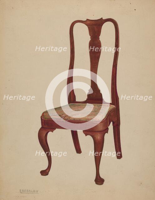 Chair, 1937. Creator: Arsen Maralian.