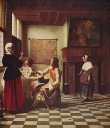 'Interior of a Dutch House', c1658, (c1915). Artist: Pieter de Hooch.