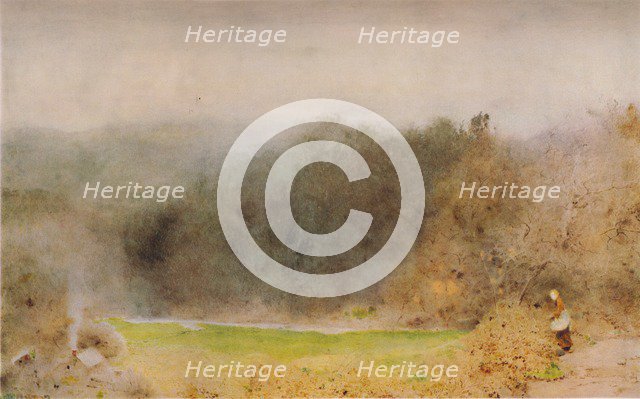 'The Gamekeeper's Cottage, Somerset', 1904. Artist: John William North.