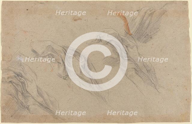 Drapery Studies [recto], late 1650s. Creator: Baldassare Franceschini.