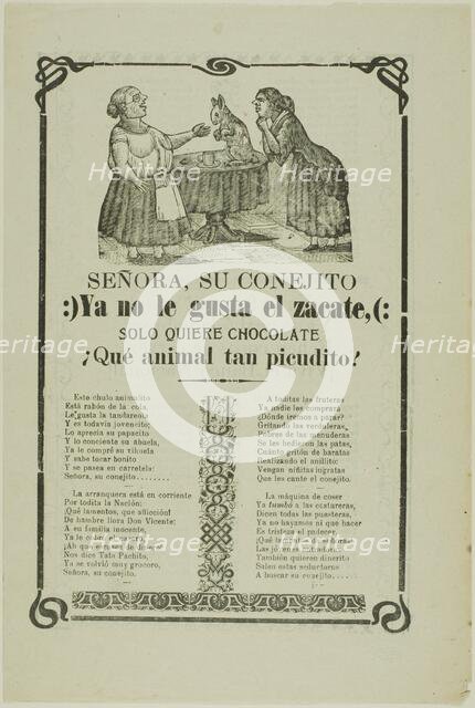 Madame, Your Little Rabbit..., n.d. Creator: Manuel Manilla.