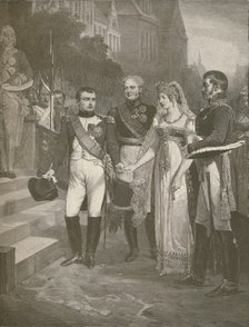 'Napoleon Receiving The Queen of Prussia at Tilsit', 1807, (1896). Artist: Peter Aitken.