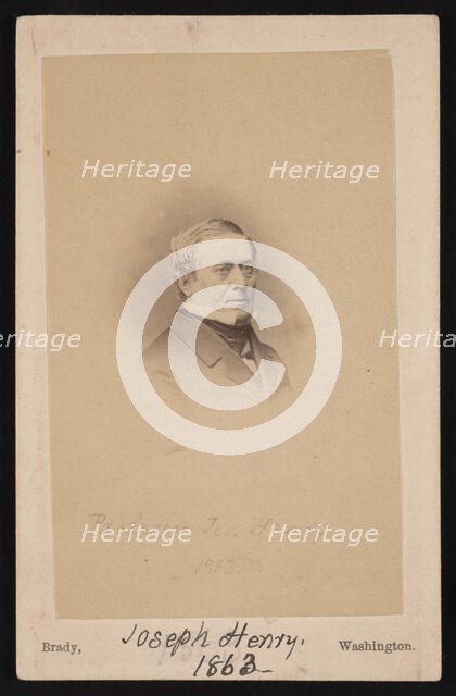 Portrait of Joseph Henry (1797-1878), 1863. Creator: Mathew Brady.