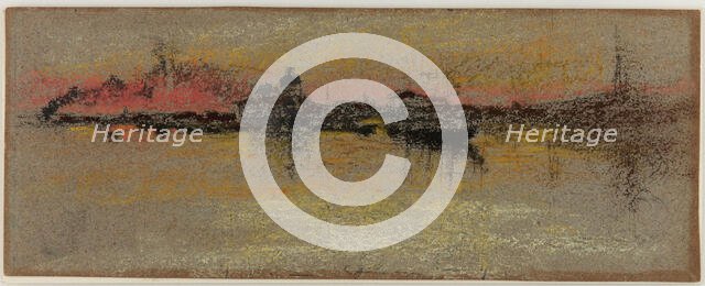 Venice: Sunrise on the Rialto, 1880. Creator: James Abbott McNeill Whistler.