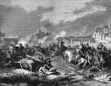 Battle of Montereau, France, 18th  February 1814 (1882-1884).Artist: A Gerard