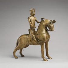 Aquamanile in the Form of a Mounted Knight, German, ca. 1250. Creator: Unknown.