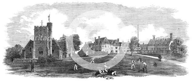 St. Andrew's Church and College, Bradfield, Berkshire, 1865. Creator: Unknown.