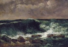 The Wave, 1869-1870. Creator: Gustave Courbet
