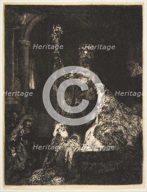 The Presentation in the Temple in the Dark Manner, ca. 1654. Creator: Rembrandt Harmensz van Rijn.