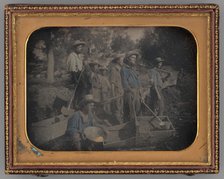 Untitled [gold miners], 1853.  Creator: George Howard Johnson.