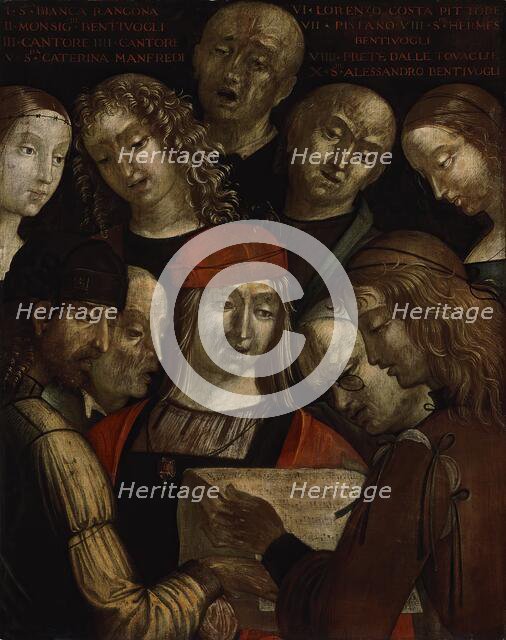 The Bentivoglio Family, 1493. Creator: Lorenzo Costa.