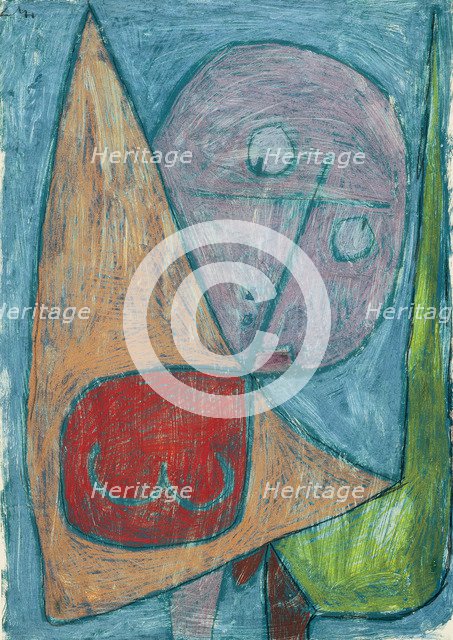 Angel, still female (Engel, noch weiblich), 1939. Artist: Klee, Paul (1879-1940)