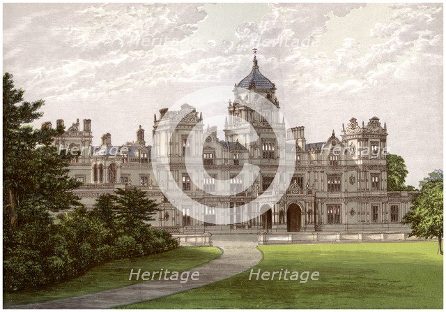 Westonbirt House, Gloucestershire, home of the Holford family, c1880. Artist: Unknown