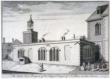 South-east view of the Chapel of St Peter ad Vincula, Tower of London, c1737. Artist: William Henry Toms