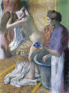Le Petit Déjeuner à la Sortie du Bain , ca 1896. Creator: Degas, Edgar (1834-1917).