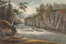 Rapids Above Hadley's Falls (No. 4 of The Hudson River Portfolio), 1822-23. Creator: John Hill.
