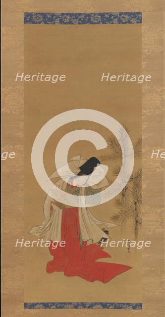 Courtesan-Dancer (Shirabyoshi) for the New Year, 1764-88. Creator: Isoda Koryusai.