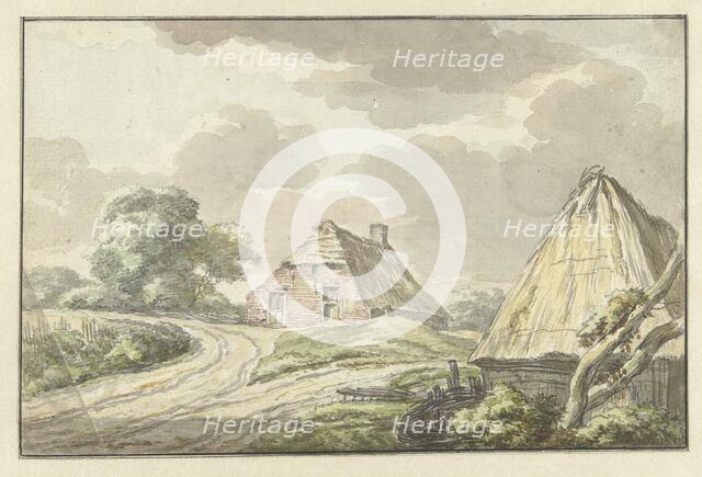 Farm house at the fork of a country road, 1783. Creator: Jan Bulthuis.