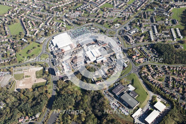 The town centre, Castle Dene Shopping Centre and New Town, Peterlee, County Durham, 2018. Creator: Emma Trevarthen.
