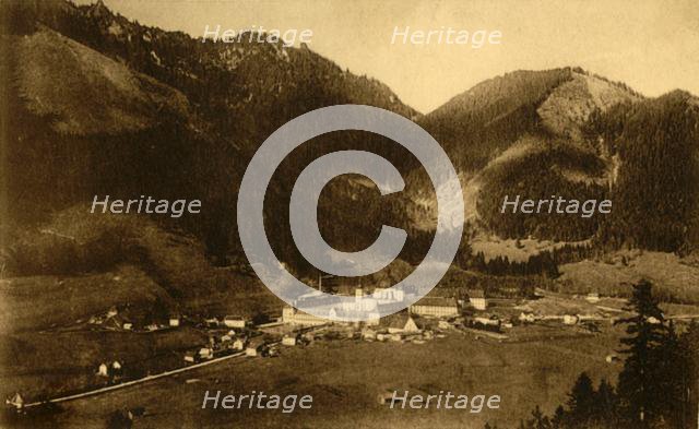 Ettal Abbey from the south, Bavaria, Germany, c1922. Creator: Heinrich Sting.