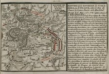 Seven Years War (1756-1763): Map of the Battle of Prague (May 6, 1757), 1765. Creator: Jean de Beaurain.