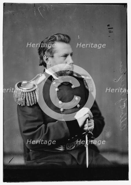General Albert J. Myer, US Army, between 1870 and 1880. Creator: Unknown.