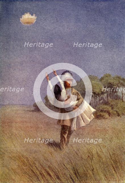 'Algon carries the Captured Maiden home to his Lodge', 1914. Creator: Unknown.