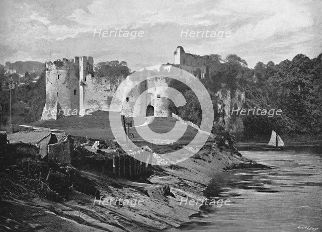 'Chepstow Castle', c1896. Artist: Harvey Barton.