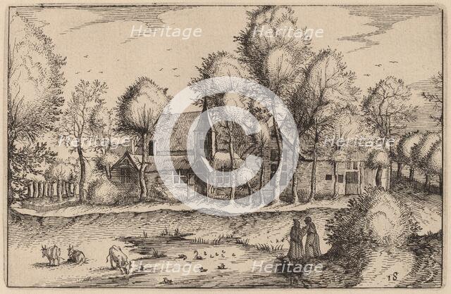 A Pond, published 1612. Creator: Claes Jansz Visscher.