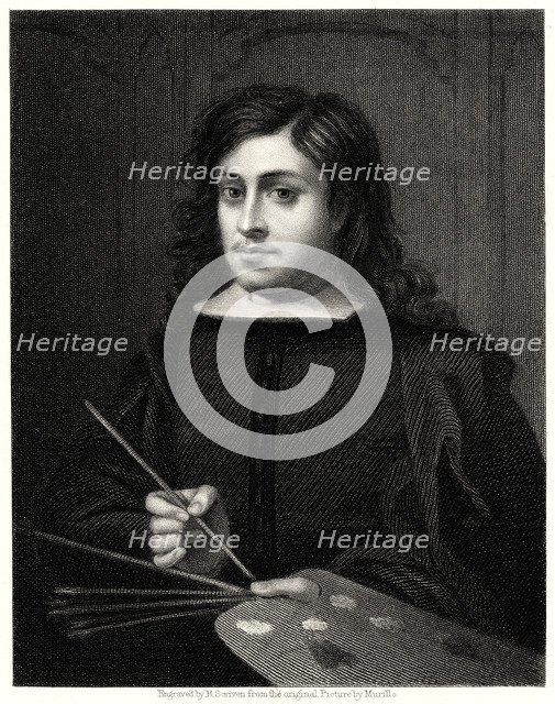 'Murillo', 19th century. Artist: R Scriven