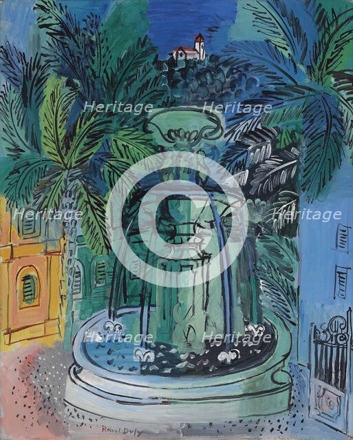 La fontaine à Hyères, 1927. Creator: Dufy, Raoul (1877-1953).