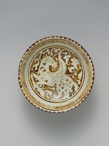 Luster Bowl with Winged Horse, Iran, late 12th century. Creator: Unknown.