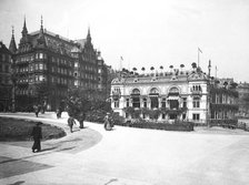 Hamburg. Alster-Pavillion and Hotel Hamburger, 1904. Creator: Unknown.