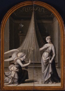 The Annunciation. (Triptych, reverse), 1500. Artist: Albertinelli, Mariotto (1474-1515)