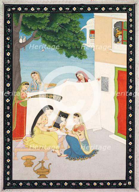 Toilette of Radha, c. 1810-1820. Creator: Unknown.