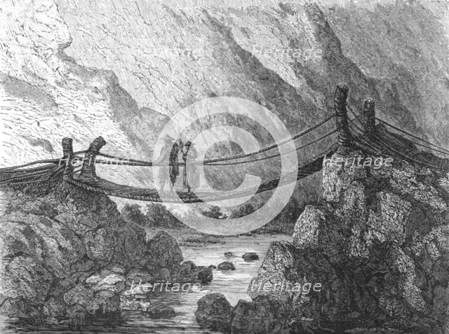 ''Bridge of Surco; A Ramble in Peru', 1875. Creator: Unknown.