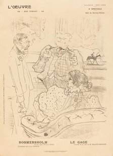 Rosmersholm; Le Gage, 1897. Creator: Henri de Toulouse-Lautrec.