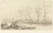 Banks of the Adour (Bord de l'Adour). Creator: Alphonse Legros.