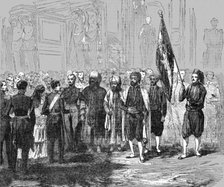 'Presentation of the Algerian Flag to the Emperor of the French', 1854. Creator: Unknown.