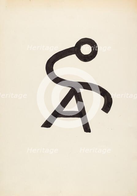 Cattle Brand, c. 1936. Creator: J.Henry Marley.