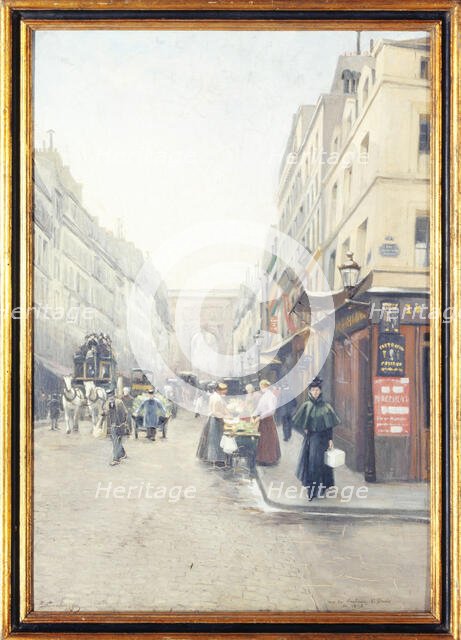 Rue du Faubourg-Saint-Denis, c1898. Creator: Emile Cambiaggio.